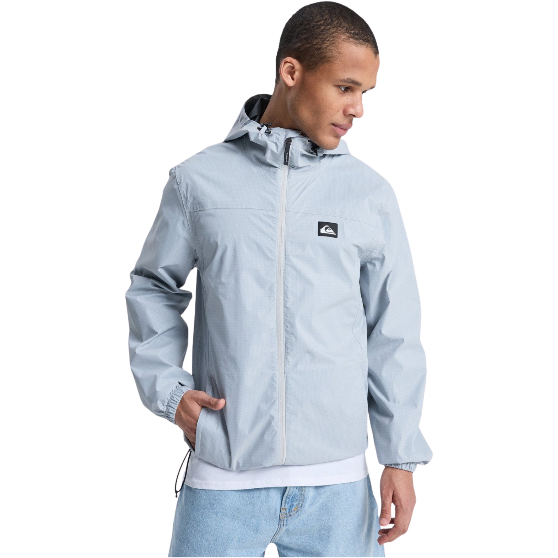 2026 Quiksilver Mens Overcast 3k Tape Waterproof Jacket EQYJK04214 - Micro Chip
